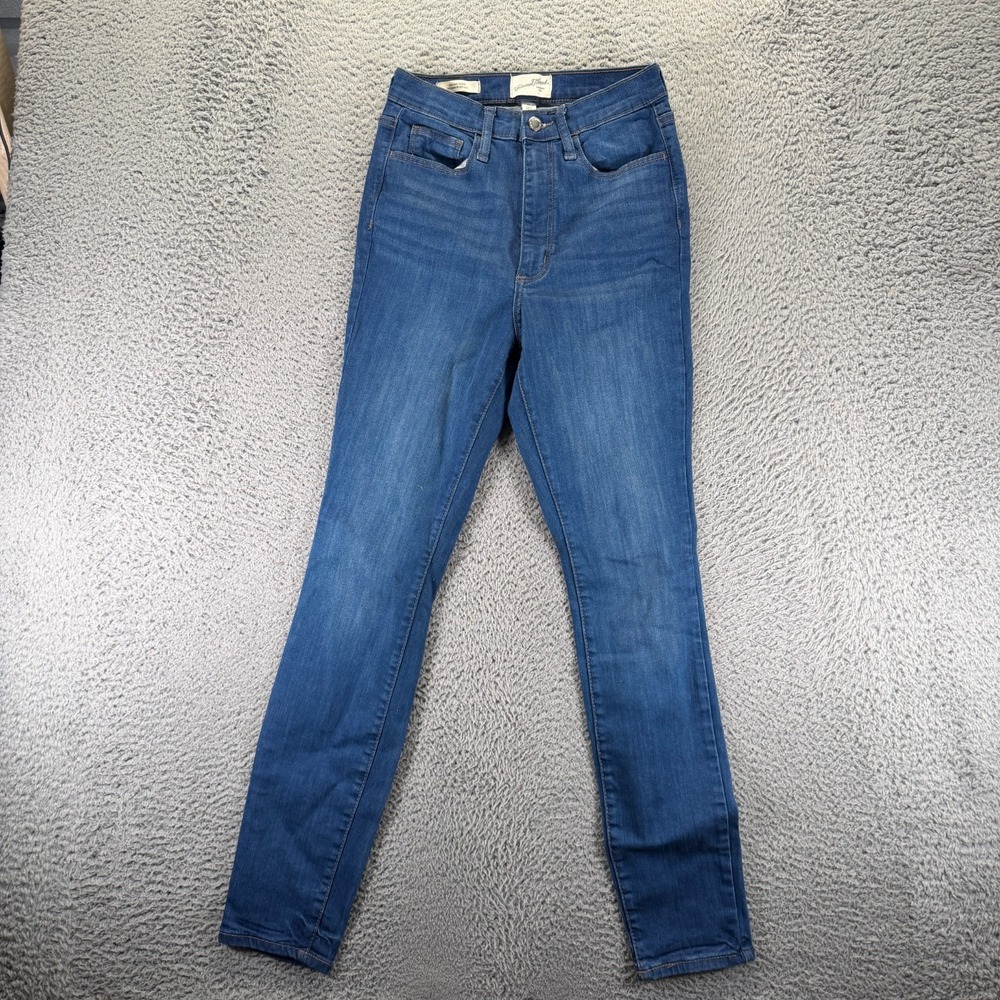 Universal Thread Jeans Womens 4 Blue Cotton Denim Skinny Stretch Workwear Faded